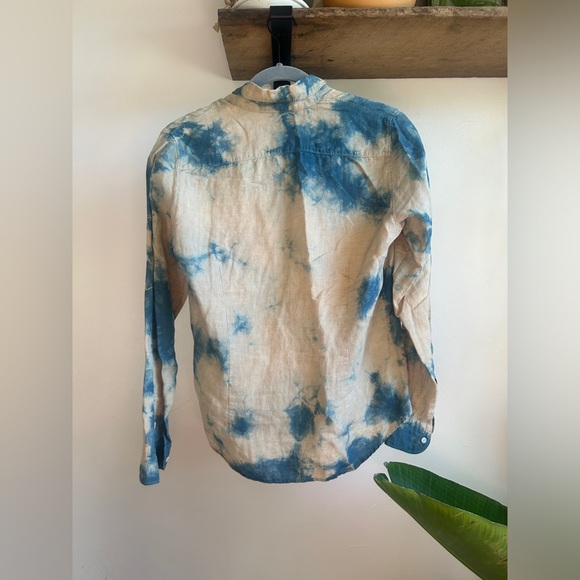 Naturally dyed linen button up shirt - Picture 3 of 4